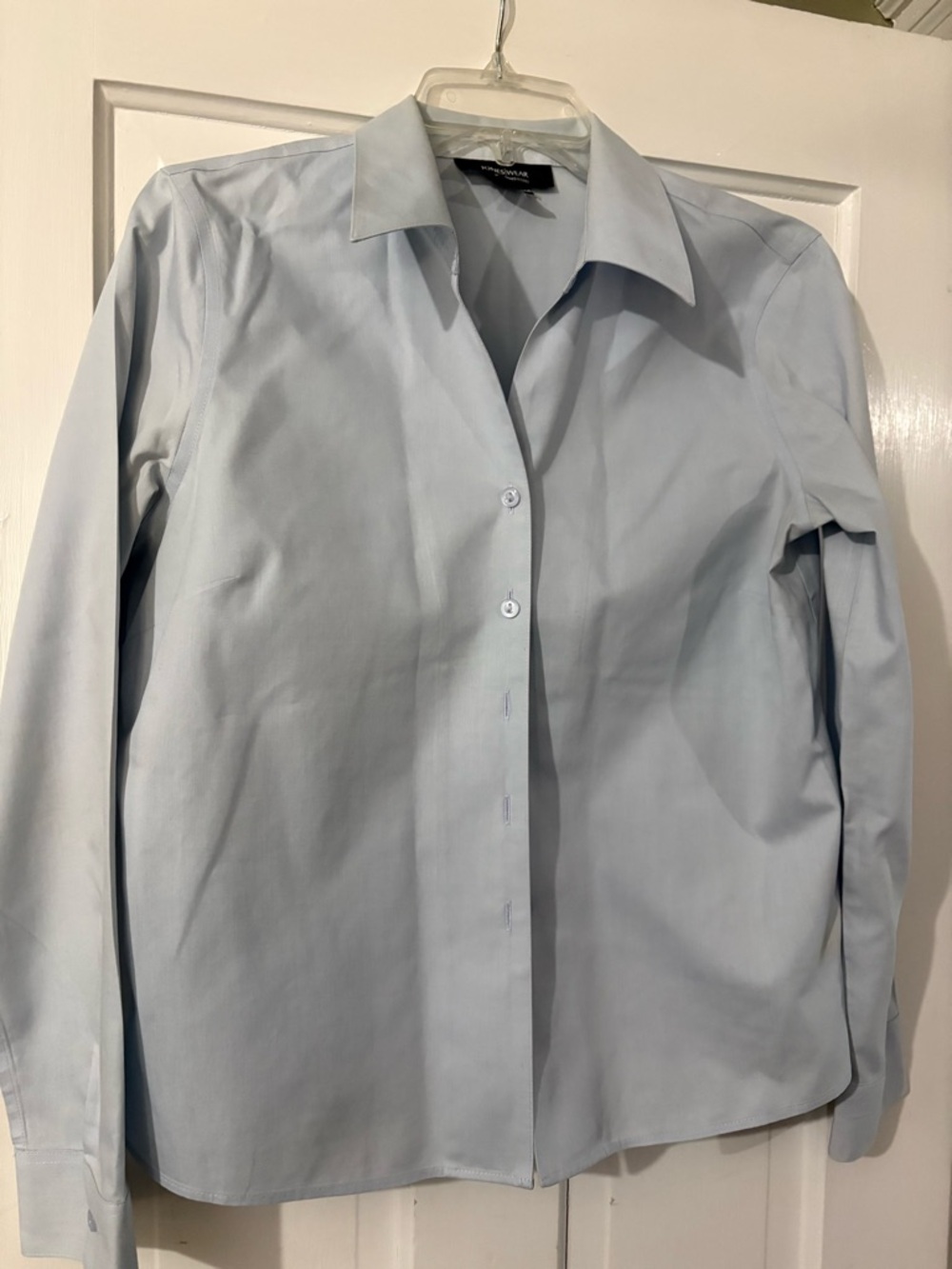 Jones Wear Pale Blue Women's Button-Down Shirt